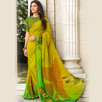 "Fancy Silk Saree Vrunda - 1155 (ED) - Click here to View more details about this Product